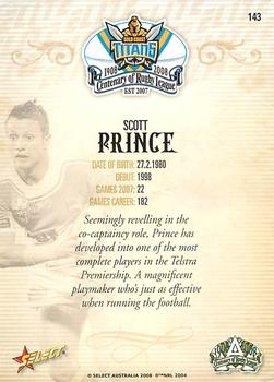2008 NRL Centenary #143 Scott Prince Back